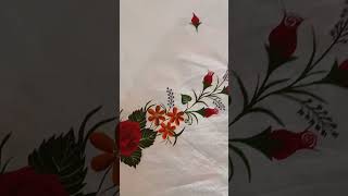 Complete bed sheet design copmlete bedsheet painting design [upl. by Inuat]