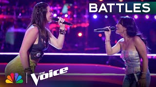 BEYA and Kay Sibal Perform Sabrina Carpenters quotPlease Please Pleasequot  The Voice Battles  NBC [upl. by Gala]