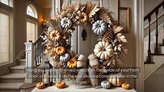 Harvest Elegance A PumpkinThemed Fall Transformation decor Seasonal Decoration Ideas [upl. by Ofella868]