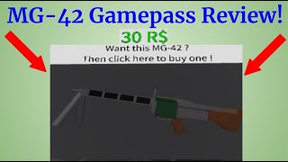 MG42 Gamepass Review Roblox Survive And Kill The Killers In Area 51 [upl. by Westfall]