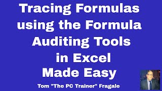 tracing formulas in excel  How to trace formulas in Excel 2016 2013 2010 formula auditing tools [upl. by Wheeler]