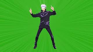 Satoru Gojo Cool Poses with shine and zoom out  Free HD Green Screen Anime Character Animation [upl. by Cairistiona]