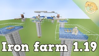 Gnembons Iron Farm with Fix for Minecraft 119  easy efficient expandable [upl. by Autrey612]