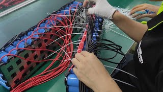 LV Production Line  How to use Cylindrical 32650 battery cell to set up a LiFePO4 battery pack [upl. by Nerual]