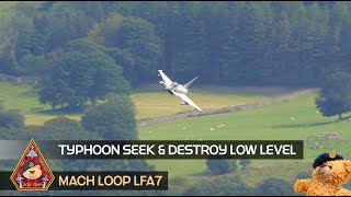 MACH LOOP HIGH G TURNING TYPHOON SEEK amp DESTROY REBEL FLIGHT LFA7 REBEL FLIGHT • NORTH WALES [upl. by Irahc]