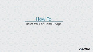 Reset Wifi of HomeBridge [upl. by Courtland]