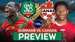 Suriname vs Canada Match Preview  Concacaf Nations League Quarter Final [upl. by Karlis707]