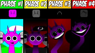 Phase 1 VS Phase 2 VS Phase 3 VS Phase 4 in Incredibox Sprunki [upl. by Ecadnac]