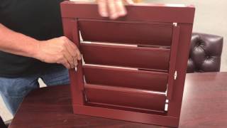 Articulating Exterior Aluminum Louvered Shutters [upl. by Natehc]