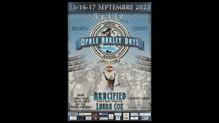 Parade Opale Harley Days  Hardelot  120th anniversary Harley 40th anniversary of the HOG [upl. by Okorih]