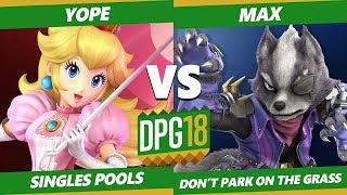 Smash Ultimate Tournament  Yope Wolf Bowser Vs DE  Max Peach DPOTG18 SSBU Pools [upl. by Bibeau]