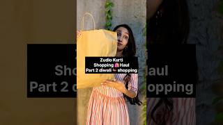 Zudio Kurti Shopping Haul day 2 Diwali 🪔 Shoppingzudioytshorts kurtishopping [upl. by Aniar]