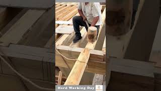 The Process Of Putting Up A Wooden Structure [upl. by Notlehs]