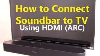 How to Connect Soundbar to TV using HDMI ARC [upl. by Atineg]