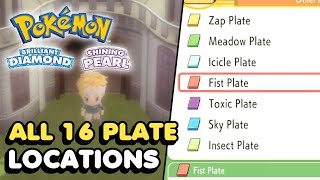 All 16 Arceus Plate Locations In Pokemon Brilliant Diamond amp Pokemon Shining Pearl [upl. by Imij]