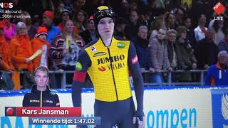 NK allround schaatsen Thialf Heerenveen februari jaar 2024 mannen 1500 meter [upl. by Viddah968]