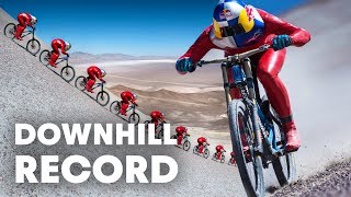 Max Stöckl Sets WORLD RECORD Fastest MTB Downhill Speed 167KPH [upl. by Wight]