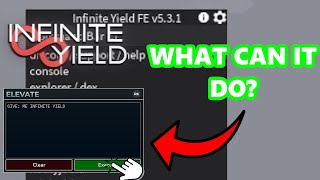 INFINITE YIELD SHOWCASE WITH ELEVATE SS  ROBLOX SERVER SIDE EXECUTOR 2024 [upl. by Hizar]