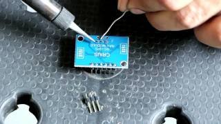 Solder Pins to I2C GPS Nav Module [upl. by Yatnuhs611]