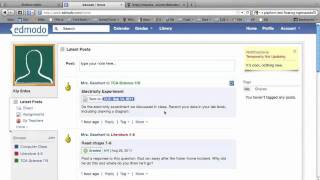 Edmodo Student Tutorial [upl. by Aborn]