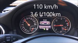 Mercedes Benz A180d fuel consumption test  consumo  verbrauch  расход [upl. by Lorena]