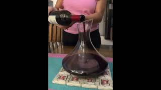 Pleasure of decanting a bottle of wine [upl. by Barbur]