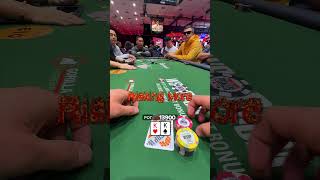 Pocket Kings in the WSOP Main Event poker shorts wsop [upl. by Aivek534]