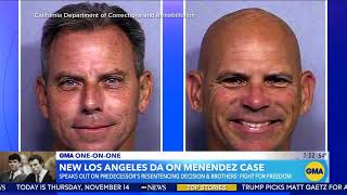 Next LA County district attorney wants to review Menendez brothers case [upl. by Pellet]