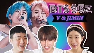 SUB Koreans react to BTS 95z V and Jimin [upl. by Whitebook]