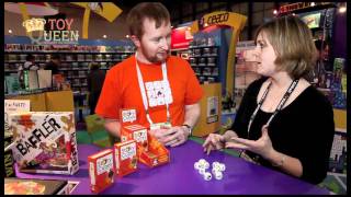 Rory Story Cubes Game Inventor at Toy Fair 2011 [upl. by Adi226]