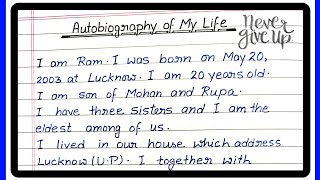 Autobiography of My Life Autobiography [upl. by Moyna]