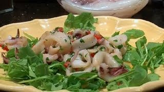 How to Make an Italian Calamari Salad  Italian Specialties [upl. by Hilbert]