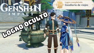 Genshin Impact ¿Cómo desbloquear el LOGRO OCULTO  Geodiario de viajes [upl. by Alisan529]