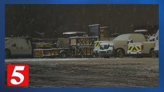 TDOT crews hard at work overnight making sure drivers are safe as they head out [upl. by Kerrin]