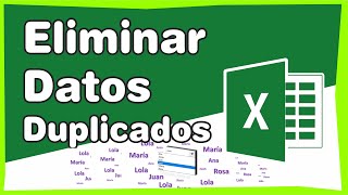 Como Quitar Datos Duplicados en una Base de Datos en Excel 2016  Aprender Excel [upl. by Lindner]