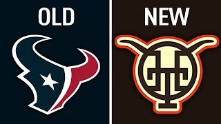 Rebranding ALL 32 NFL Teams Logos [upl. by Ressler]