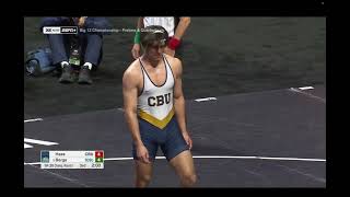 184lbs Bennett Berge South Dakota State vs Nathan Haas California Baptist [upl. by Moskow93]