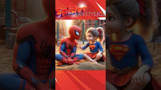 The love story of SpiderMan and Super girl avengers marvel shorts spiderman [upl. by Rysler194]