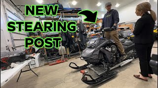 Changing Out The Stearing Post On A SkiDoo Gen 5 [upl. by Ayn]