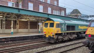 Freightliner Class 66 no 66553  Newport 0Z99 07112024 [upl. by Sirtimed]