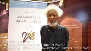 Interview with Nobel Laureate Wole Soyinka  Moroccan Transitional Justice Conference 2024 [upl. by Moffitt]