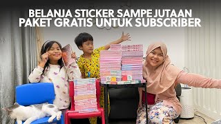 UNBOXING BUKU JOURNAL DAN STICKER VIRAL UNTUK DIBAGIIN GRATIS [upl. by Nylyak]