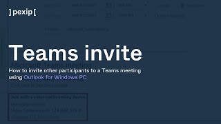 Pexip tutorial How to invite other participants to a Teams meeting using Outlook for Windows PC [upl. by Auqinahc581]