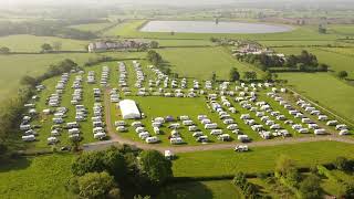 Camping and Caravanning Club regional meet at Longridge showground Lancashire [upl. by Eilloh47]