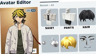 How to make Kazutora Hanemiya Avatar in Roblox  TOKYO REVENGERS Cosplay 2022 [upl. by Anuahs]