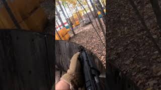 Watch me hit this guy through a crack acsairsoft airsoft mp5 outdoors fyp doomsday [upl. by Rothschild]