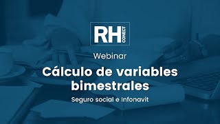 Webinar Cálculo de variables bimestrales [upl. by Knitter]