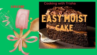 How to make the moistest cake in 7 minutes flat cake homemade shorts [upl. by Anerev]