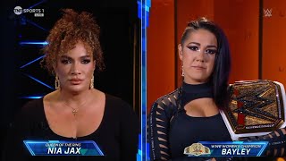 Nia Jax amp Bayley Segment SmackDown July 19 2024 [upl. by Llain]