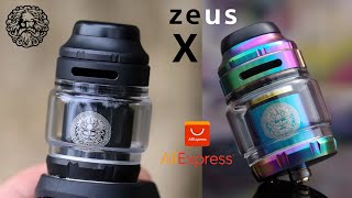 Zeus X RTA Aliexpress Vaper atomiseur Unboxing DZ [upl. by Magena]